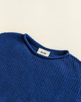 Hvid - wool vest - harvey - kids - cobalt blue
