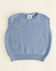 Hvid - wool vest - harvey - kids - light blue