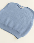 Hvid - wool vest - harvey - kids - light blue