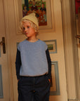 Hvid - wool vest - harvey - kids - light blue