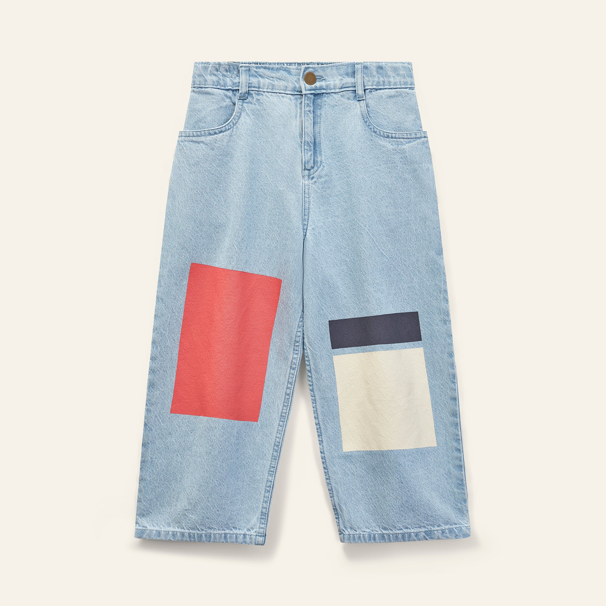 Wynken - kite block jean - setting sun/navy
