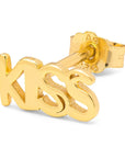 lulu copenhagen - gold plated kiss earring - 1pc