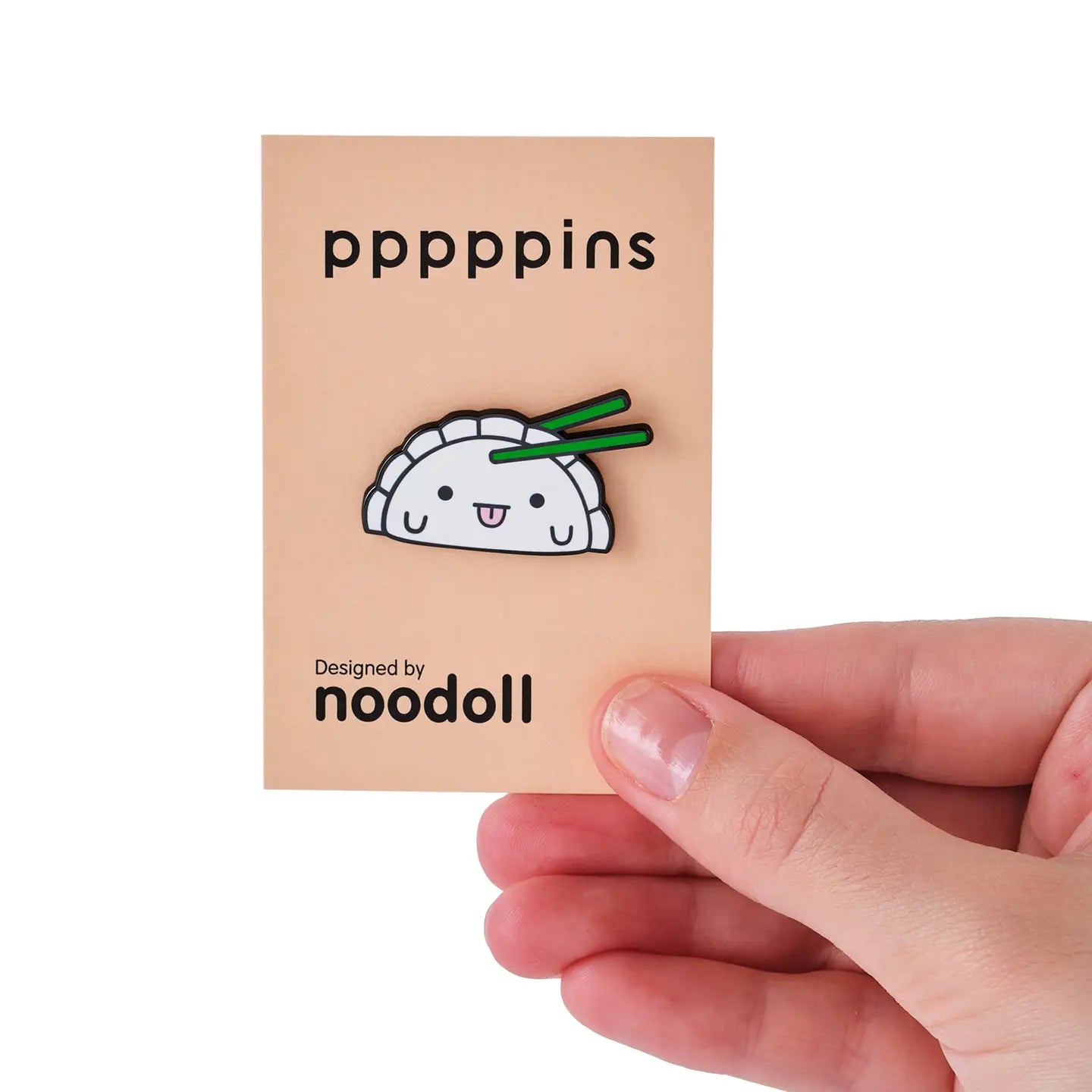Noodoll - enamel pin - ricedumpling