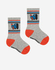 Bobo Choses - doggy mate sport socks - light heather grey