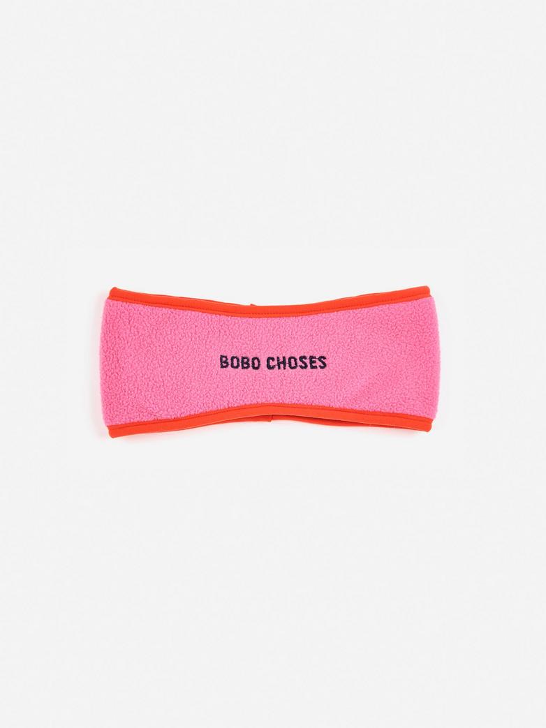 Bobo Choses - kids - polar fleece headband - pink