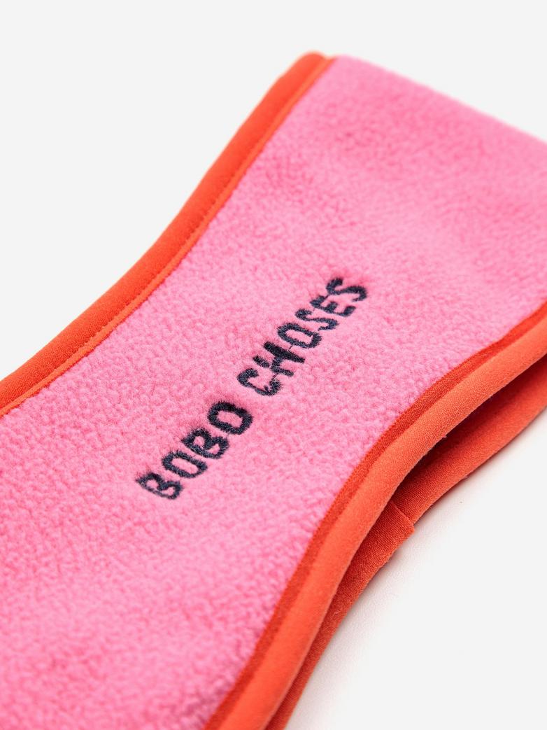 Bobo Choses - kids - polar fleece headband - pink