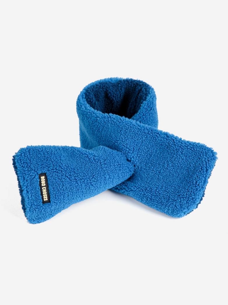 Bobo Choses - kids - sheepskin neck warmer - blue