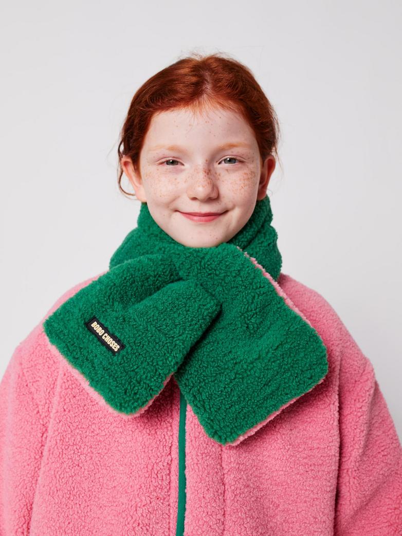 Bobo Choses - kids - sheepskin neck warmer - pink