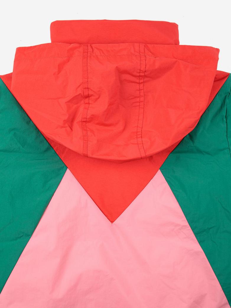 Bobo Choses - kids - tic tac toe colorblock anorak - multicolor