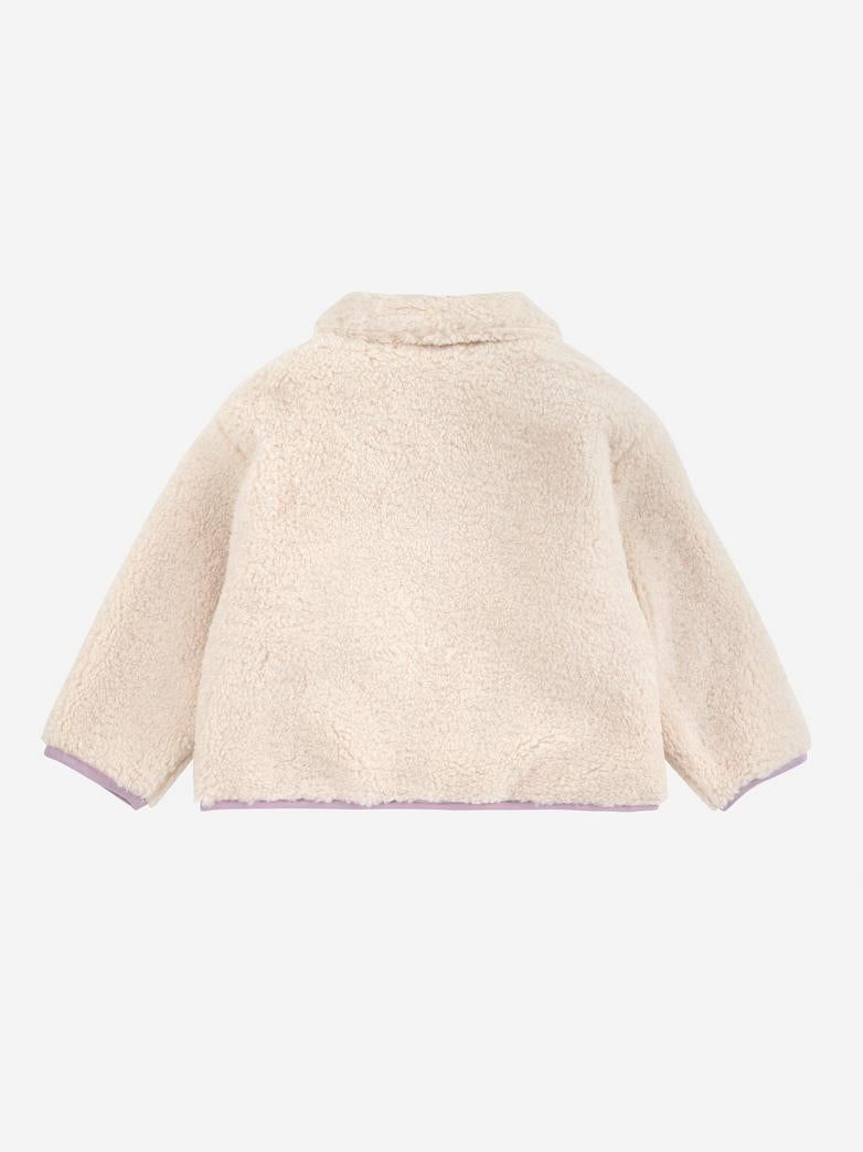 Bobo Choses - baby - game pawns allover reversible sheepskin jacket - lavender