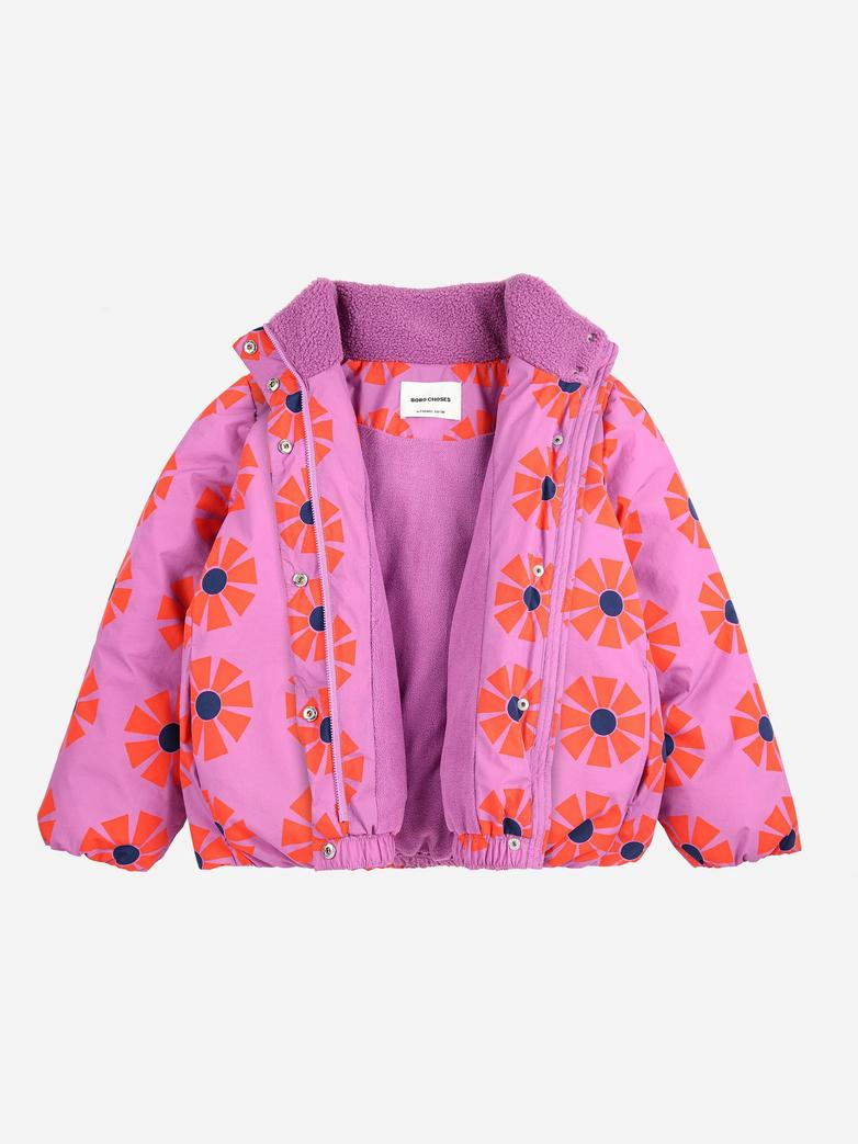 Bobo Choses - kids - kaleidoscope allover jacket - purple
