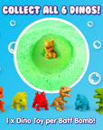 Zimpli - Baff Bombz - 6 Surprise bath bomb toy - dino