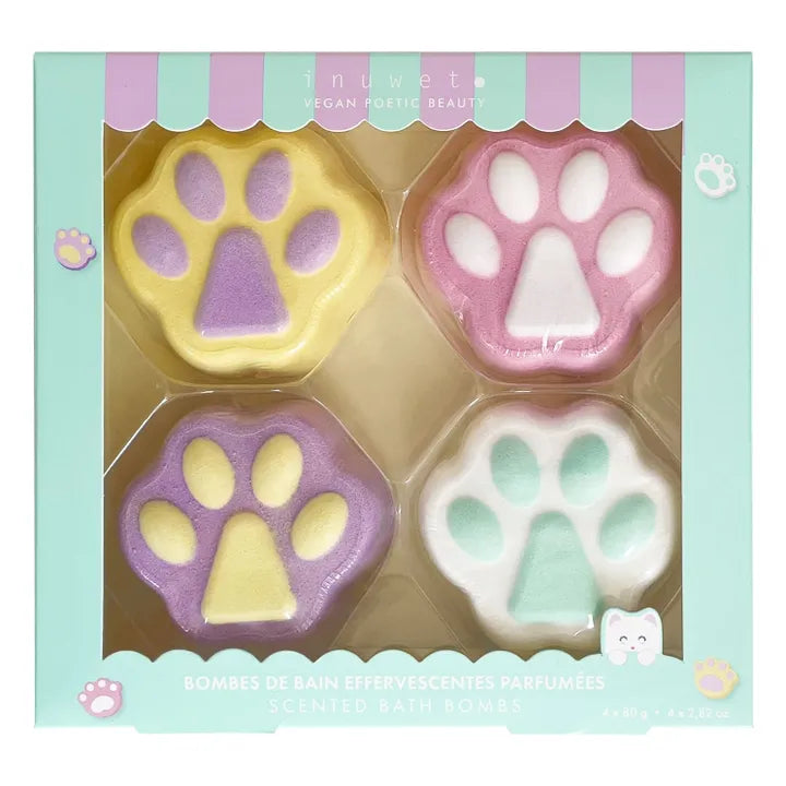 Inuwet - fizzer bath bombs - set of 4