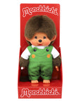 Monchhichi - boy with frog dungaree (20cm)