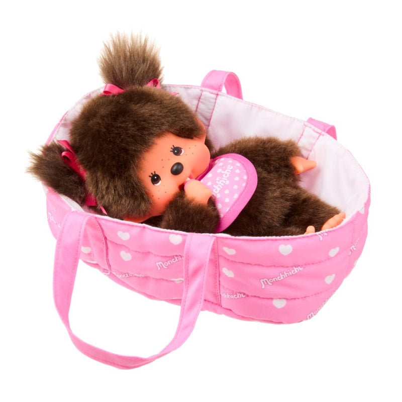 Monchhichi - girl in carrier