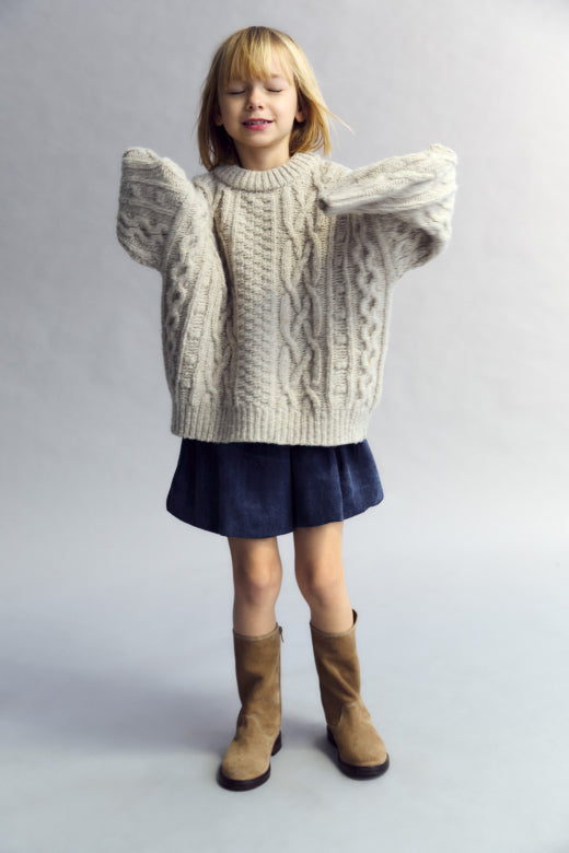 The New Society - Mara skirt - Blue Denim