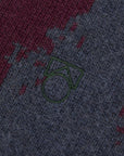 Main Story - knitted cardigan - burgundy/navy