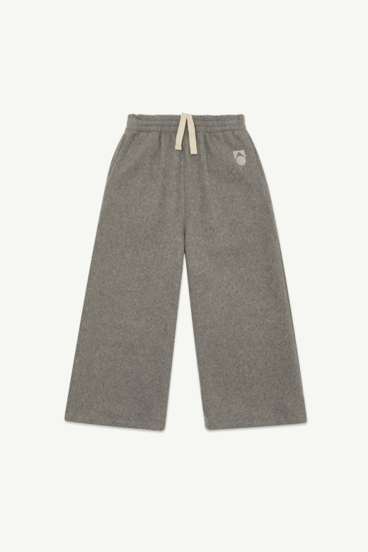 Main Story - wide sweatpant - grey melange polar fleece