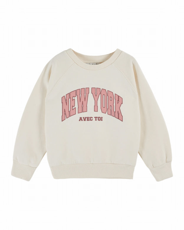 Emile et Ida - kids - new york sweatshirt - creme