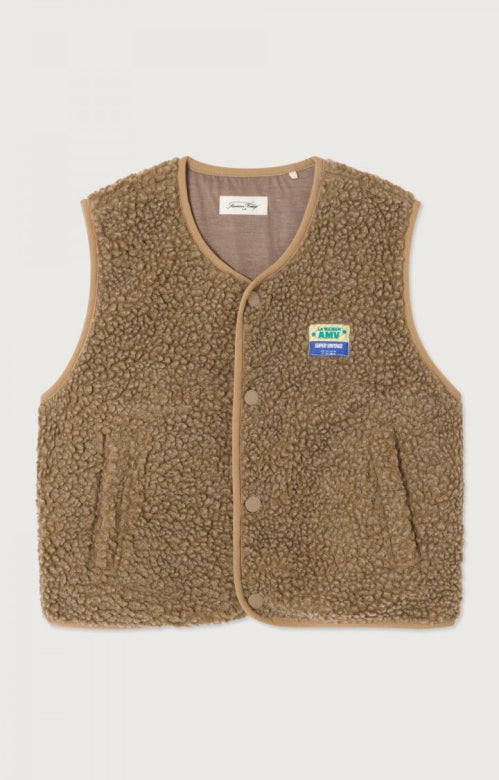 American Vintage - hoktown teddy bodywarmer - muscade