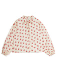 Mipounet - adela - corduroy blouse - ecru/rio red