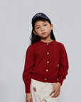 Mipounet - felicia - flower denim pants - ecru
