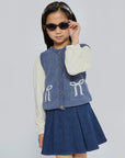 Mipounet - sana - waistcoat - light blue