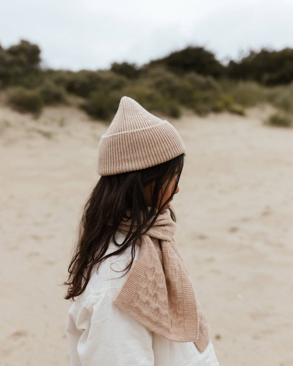 HVID - beanie - fonzie - sand - Hyggekids