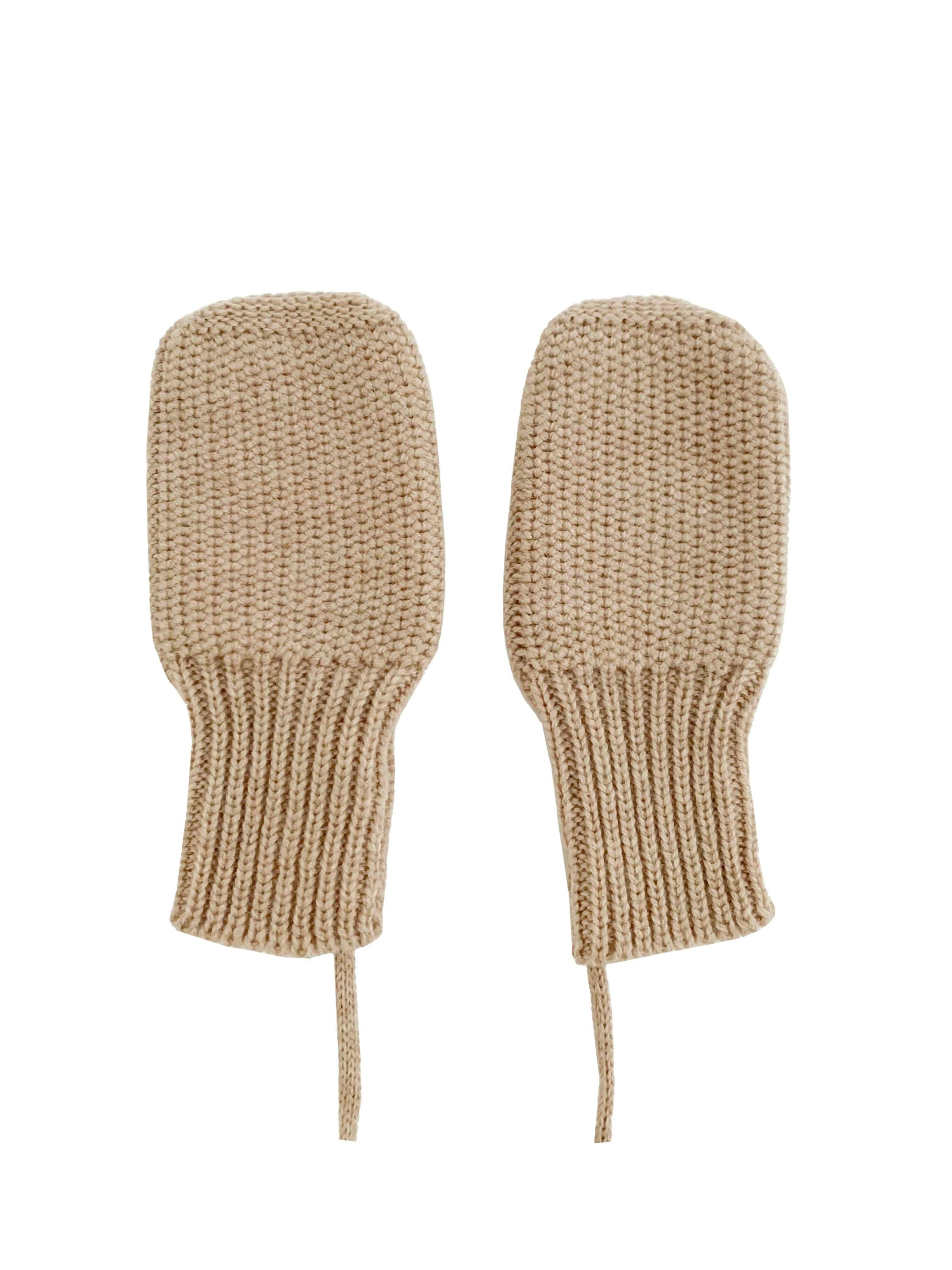 HVID Mittens 6m-2Y Sand - Hyggekids