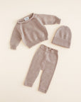 Hvid - wool sweater - georgette - sand - Hyggekids